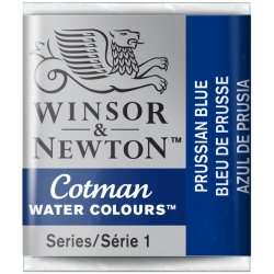 Prussian Blue  Winsor & Newton Cotman Watercolour Paint Half Pan