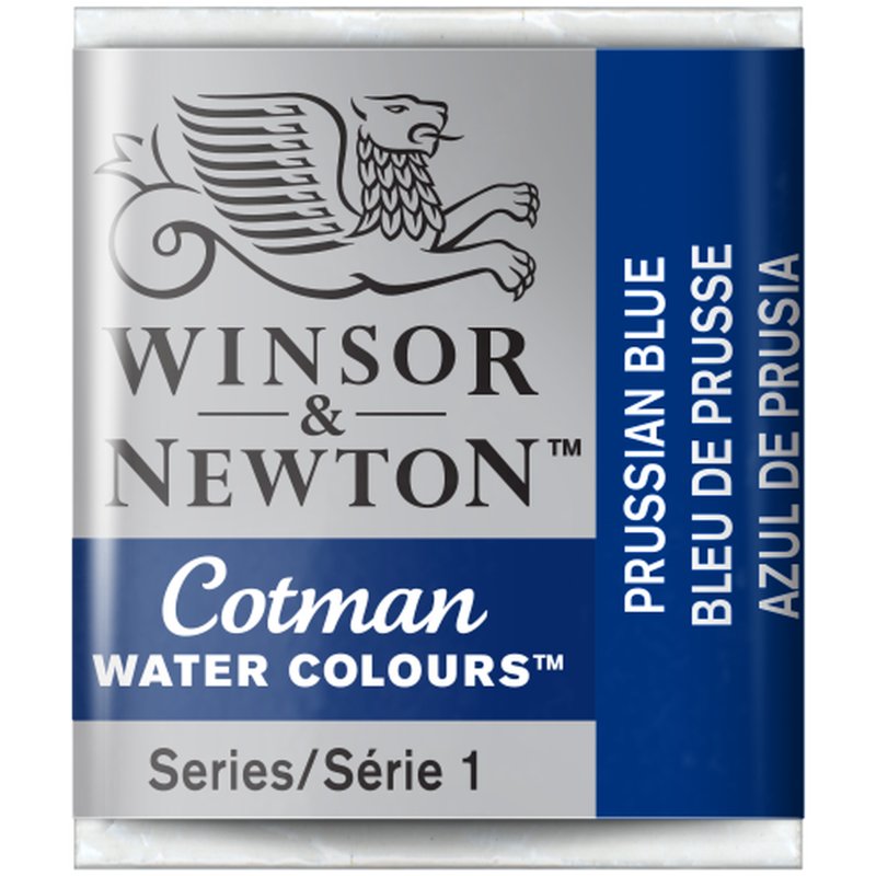 Prussian Blue Winsor & Newton Cotman Watercolour Paint Half Pan Prussian Blue Winsor & Newton Cotman Watercolour Paint Half Pan