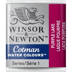 Purple Lake  Winsor & Newton Cotman Watercolour Paint Half Pan