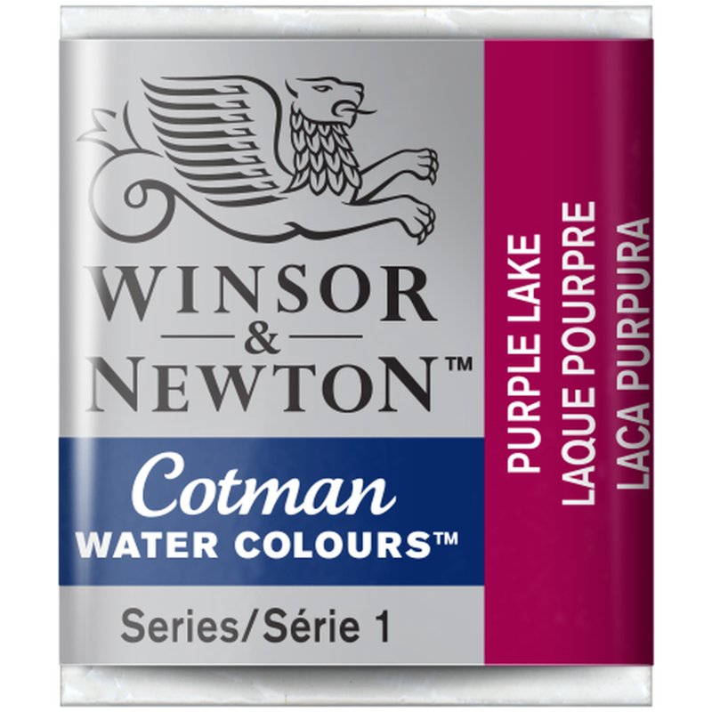 Purple Lake  Winsor & Newton Cotman Watercolour Paint Half Pan