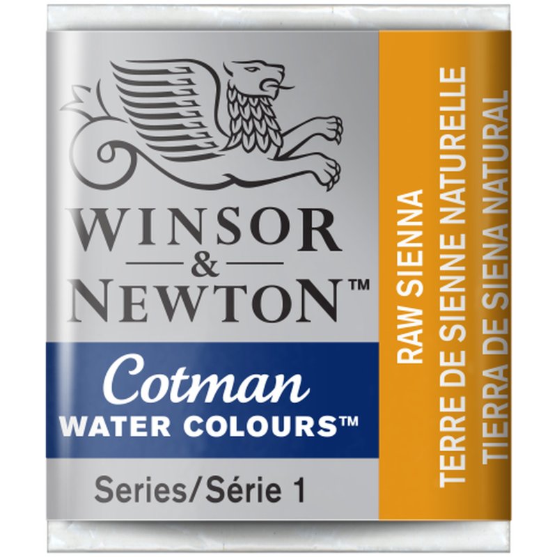 Raw Sienna Winsor & Newton Cotman Watercolour Paint Half Pan Raw Sienna Winsor & Newton Cotman Watercolour Paint Half Pan