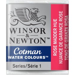 Rose Madder  Winsor & Newton Cotman Watercolour Paint Half Pan