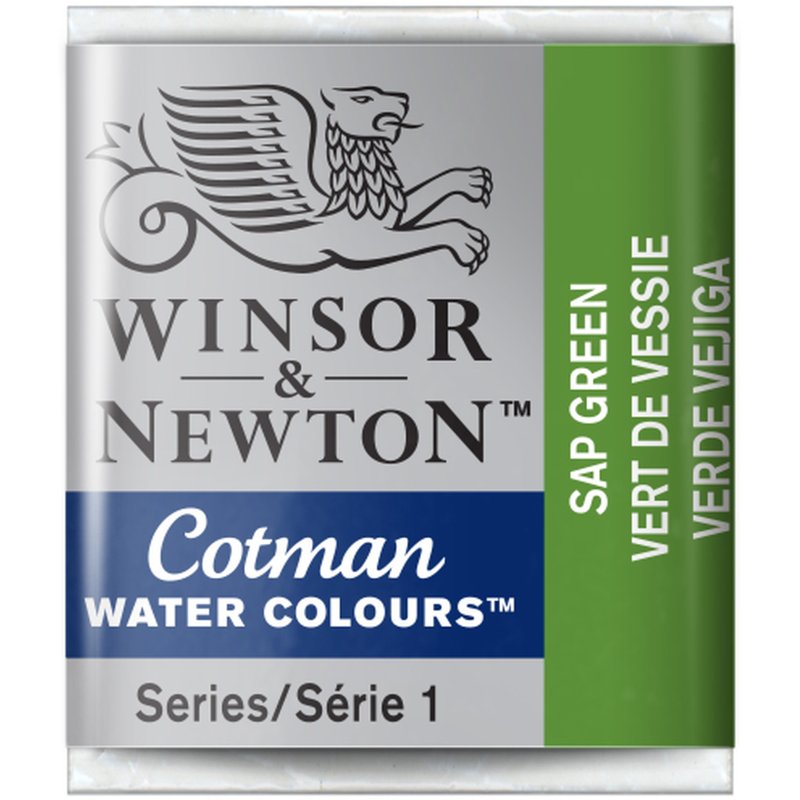 Sap  Green  Winsor & Newton Cotman Watercolour Paint Half Pan