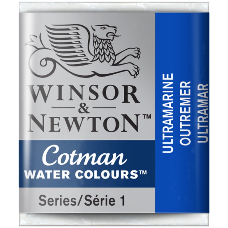 Ultramarine Winsor & Newton Cotman Watercolour Paint Half Pan Ultramarine Winsor & Newton Cotman Watercolour Paint Half Pan