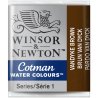 Vandyke Brown  Winsor & Newton Cotman Watercolour Paint Half Pan