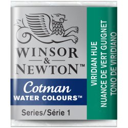 Viridian Hue  Winsor & Newton Cotman Watercolour Paint Half Pan