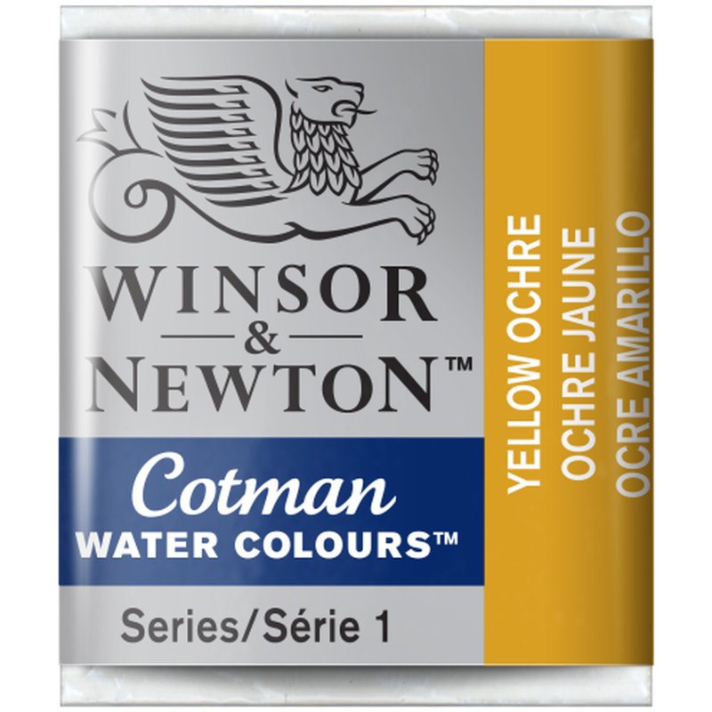 Yellow Ochre Winsor & Newton Cotman Watercolour Paint Half Pan Yellow Ochre Winsor & Newton Cotman Watercolour Paint Half Pan