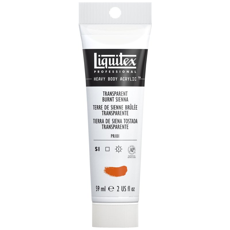 Winsor & Newton Liquitex Heavy Body Acrylic Paint 59ml - 129 Transparent Burnt Sienna Winsor & Newton Liquitex Heavy Body Acrylic Paint 59ml - 129 Transparent Burnt Sienna
