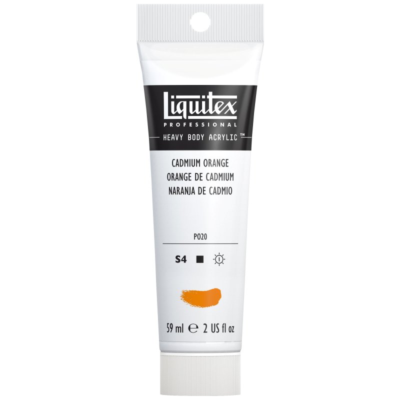 Winsor & Newton Liquitex Heavy Body Acrylic Paint 59ml - 150 Cadmium Orange Winsor & Newton Liquitex Heavy Body Acrylic Paint 59ml - 150 Cadmium Orange