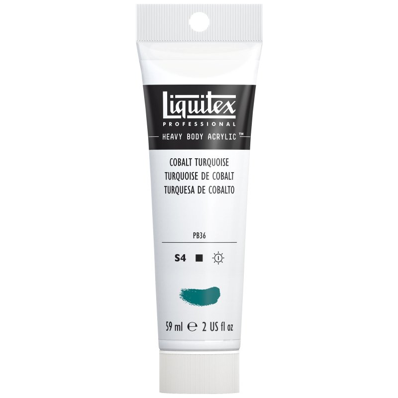 Winsor & Newton Liquitex Heavy Body Acrylic Paint 59ml - 169 Cobalt Turquoise Winsor & Newton Liquitex Heavy Body Acrylic Paint 59ml - 169 Cobalt Turquoise
