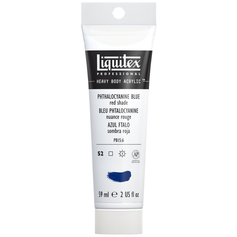 Winsor & Newton Liquitex Heavy Body Acrylic Paint 59ml - 314 Phthalocyanine Blue Red Shade Winsor & Newton Liquitex Heavy Body Acrylic Paint 59ml - 314 Phthalocyanine Blue Red Shade