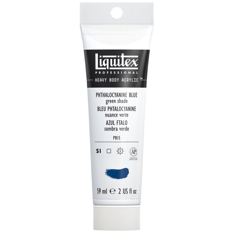 Winsor & Newton Liquitex Heavy Body Acrylic Paint 59ml - 316 Phthalocyanine Blue Green Shade Winsor & Newton Liquitex Heavy Body Acrylic Paint 59ml - 316 Phthalocyanine Blue Green Shade