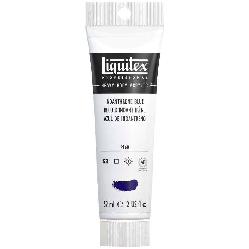 Winsor & Newton Liquitex Heavy Body Acrylic Paint 59ml - 322 Indanthrene Blue Winsor & Newton Liquitex Heavy Body Acrylic Paint 59ml - 322 Indanthrene Blue