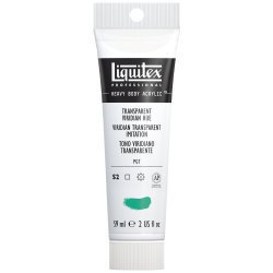 Winsor & Newton Liquitex Heavy Body Acrylic Paint 59ml - 327 Transparent Viridian Hue