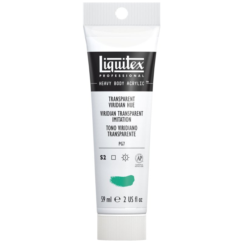 Winsor & Newton Liquitex Heavy Body Acrylic Paint 59ml - 327 Transparent Viridian Hue Winsor & Newton Liquitex Heavy Body Acrylic Paint 59ml - 327 Transparent Viridian Hue