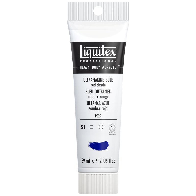Winsor & Newton Liquitex Heavy Body Acrylic Paint 59ml - 382 Ultramarine Blue Red Shade Winsor & Newton Liquitex Heavy Body Acrylic Paint 59ml - 382 Ultramarine Blue Red Shade