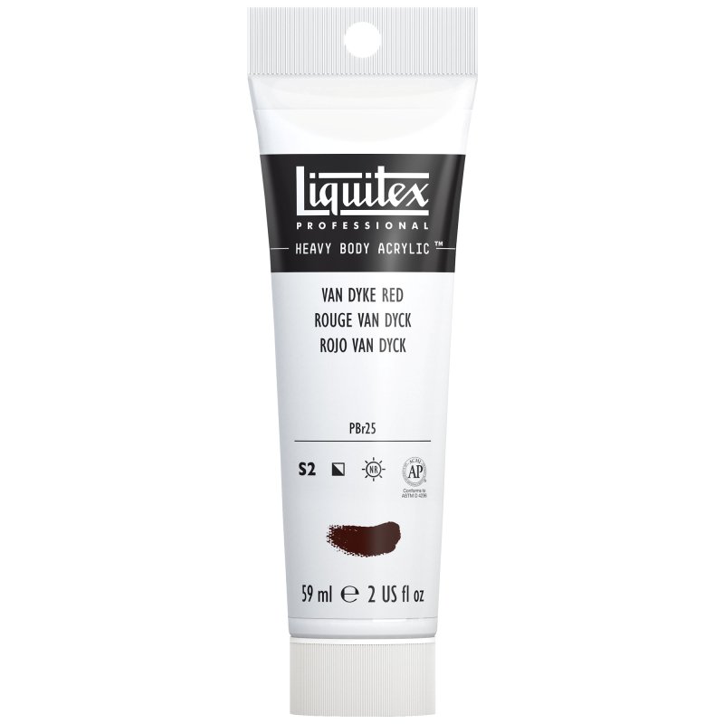 Winsor & Newton Liquitex Heavy Body Acrylic Paint 59ml - 392 Van Dyke Red Winsor & Newton Liquitex Heavy Body Acrylic Paint 59ml - 392 Van Dyke Red