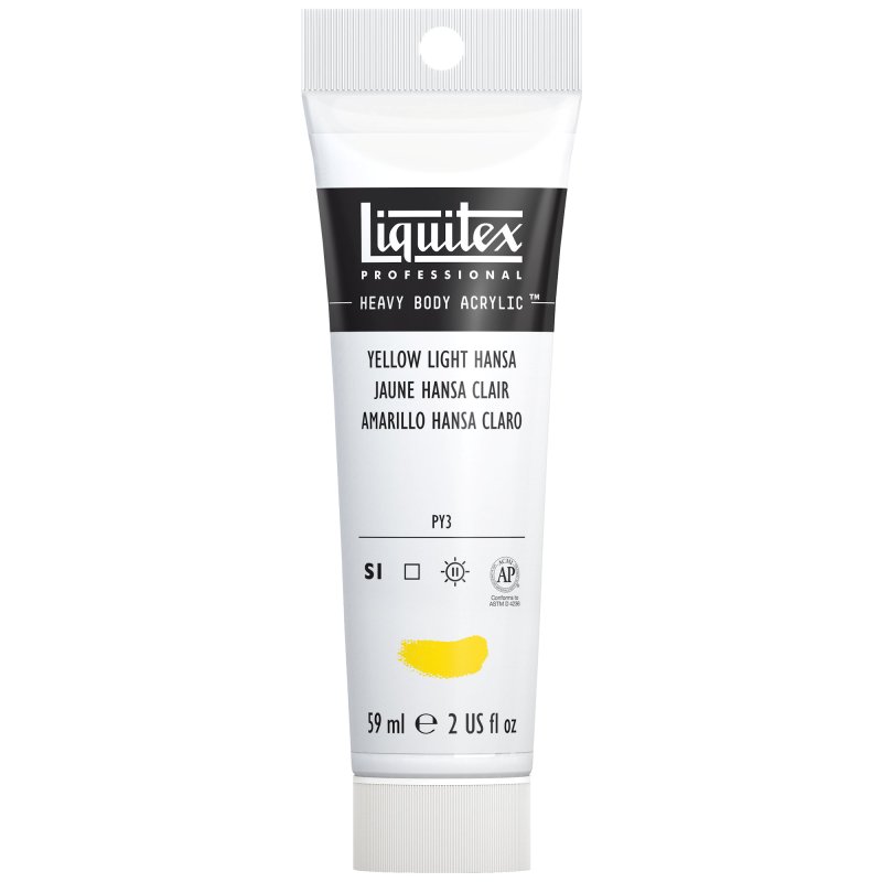 Winsor & Newton Liquitex Heavy Body Acrylic Paint 59ml - 411 Yellow Light Hansa Winsor & Newton Liquitex Heavy Body Acrylic Paint 59ml - 411 Yellow Light Hansa