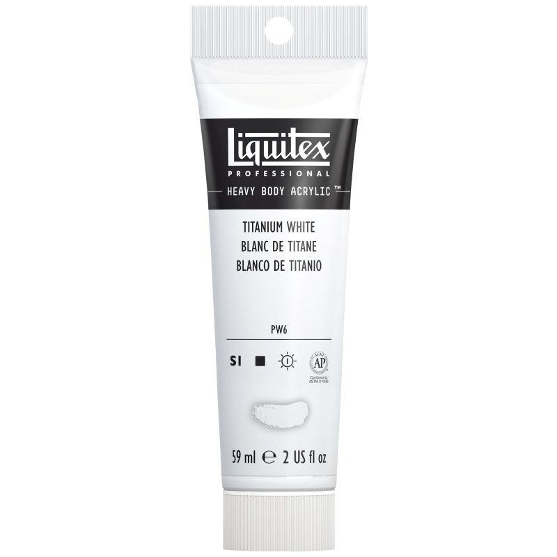 Winsor & Newton Liquitex Heavy Body Acrylic Paint 59ml - 432 Titanium White Winsor & Newton Liquitex Heavy Body Acrylic Paint 59ml - 432 Titanium White
