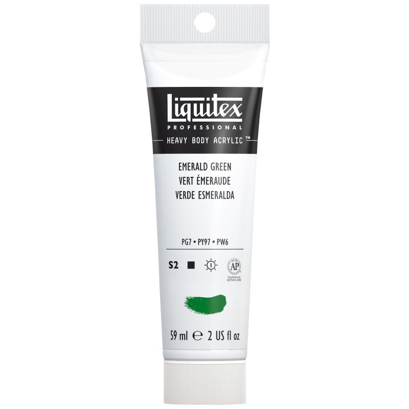 Winsor & Newton Liquitex Heavy Body Acrylic Paint 59ml - 450 Emerald Green Winsor & Newton Liquitex Heavy Body Acrylic Paint 59ml - 450 Emerald Green