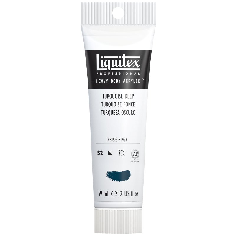 Winsor & Newton Liquitex Heavy Body Acrylic Paint 59ml - 561 Turquoise Deep Winsor & Newton Liquitex Heavy Body Acrylic Paint 59ml - 561 Turquoise Deep