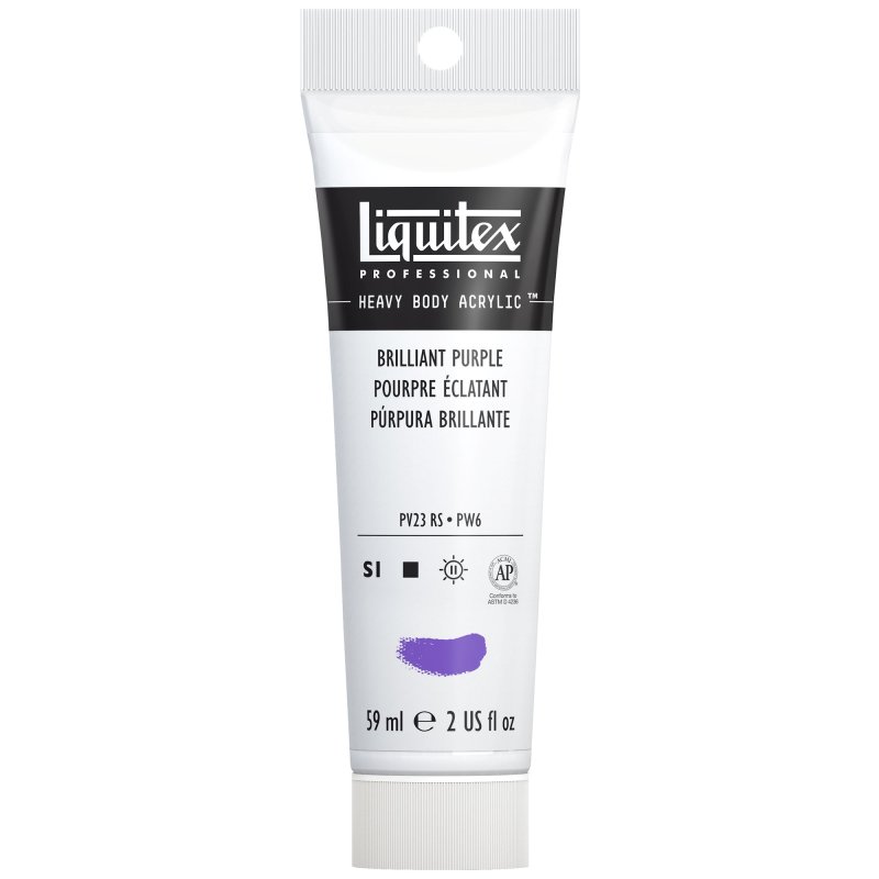 Winsor & Newton Liquitex Heavy Body Acrylic Paint 59ml - 590 Brilliant Purple Winsor & Newton Liquitex Heavy Body Acrylic Paint 59ml - 590 Brilliant Purple