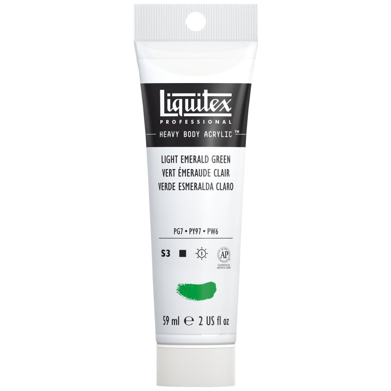 Winsor & Newton Liquitex Heavy Body Acrylic Paint 59ml - 650 Light Emerald Green Winsor & Newton Liquitex Heavy Body Acrylic Paint 59ml - 650 Light Emerald Green