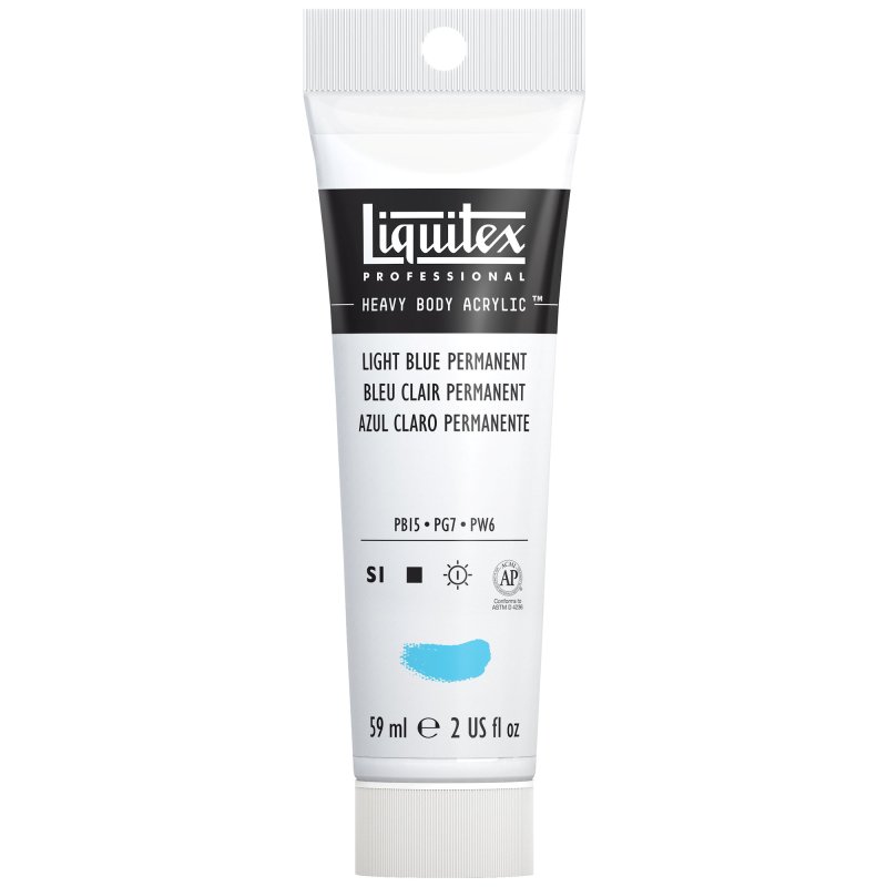 Winsor & Newton Liquitex Heavy Body Acrylic Paint 59ml - 770 Light Blue Permanent Winsor & Newton Liquitex Heavy Body Acrylic Paint 59ml - 770 Light Blue Permanent