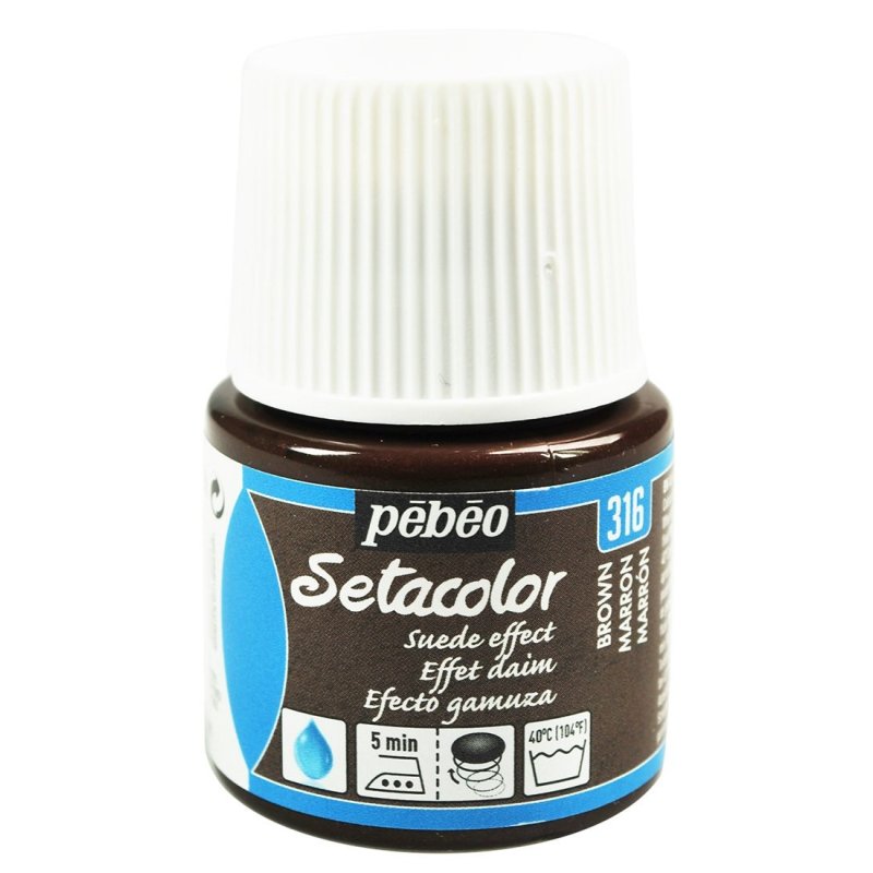 Pebeo Setacolor Opaque Suede Effect Fabric Paint 45ml