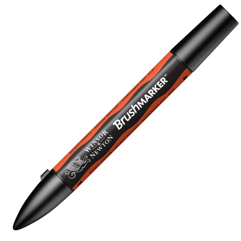 Winsor & Newton Brushmarker Pen - Bright Orange