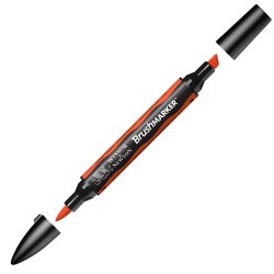 Winsor & Newton Brushmarker Pen - Bright Orange