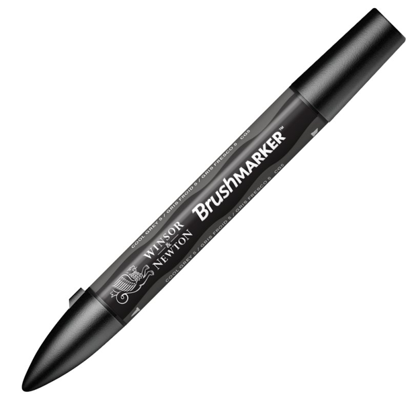 Winsor & Newton Brushmarker Pen - Cool Grey 5 Winsor & Newton Brushmarker Pen - Cool Grey 5