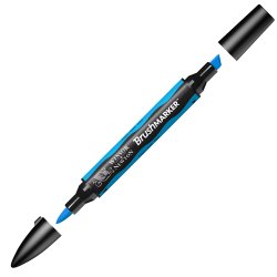 Winsor & Newton Brushmarker Pen - Cyan