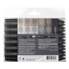 Winsor & Newton Brush Marker Set of 12 Neutral Tones