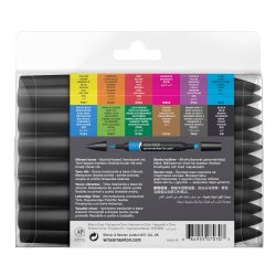 Winsor & Newton ProMarker Brush Set of 12 Vibrant Pens