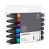 Winsor & Newton ProMarker Brush 6 Rich Tones Set