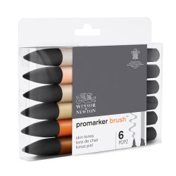 Winsor & Newton ProMarker Brush 6 Skin Tones Set