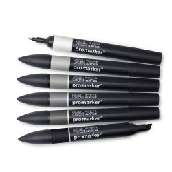 Winsor & Newton Promarker 6 Piece Neutral Tones Set