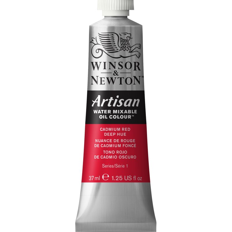 Winsor & Newton Artisan Oil Colour 37ml tube - Cadmium Red Deep Hue Winsor & Newton Artisan Oil Colour 37ml tube - Cadmium Red Deep Hue