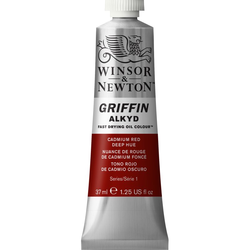 Winsor & Newton Griffin Alkyd Oil Colour Paint 37ml - Cadmium Red Deep Hue