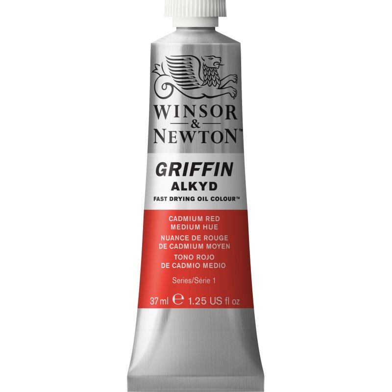 Winsor & Newton Griffin Alkyd Oil Colour Paint 37ml - Cadmium Red Medium Hue Winsor & Newton Griffin Alkyd Oil Colour Paint 37ml - Cadmium Red Medium Hue