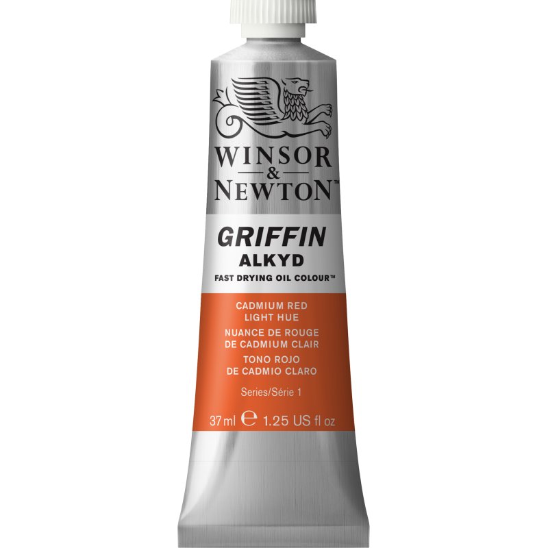Winsor & Newton Griffin Alkyd Oil Colour Paint 37ml - Cadmium Red Light Hue