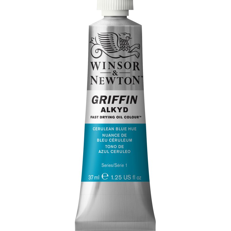 Winsor & Newton Griffin Alkyd Oil Colour Paint 37ml - Cerulean Blue Hue Winsor & Newton Griffin Alkyd Oil Colour Paint 37ml - Cerulean Blue Hue