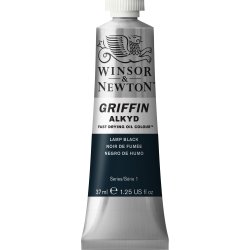 Winsor & Newton Griffin Alkyd Oil Colour Paint 37ml - Lamp Black