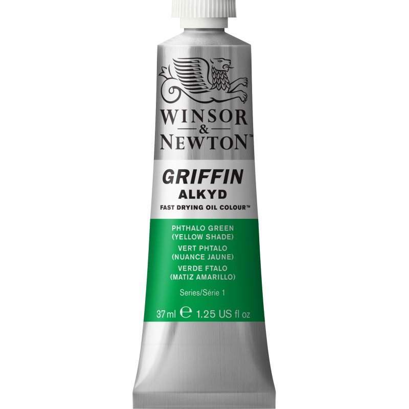 Winsor & Newton Griffin Alkyd Oil Colour Paint 37ml - Phthalo Green (Yellow Shade) Winsor & Newton Griffin Alkyd Oil Colour Paint 37ml - Phthalo Green (Yellow Shade)