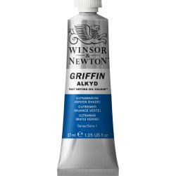 Winsor & Newton Griffin Alkyd Oil Colour Paint 37ml - Ultramarine (Green Shade)