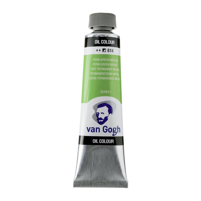 Van Gogh Oil Color 40ml tube - Permanent Green Medium