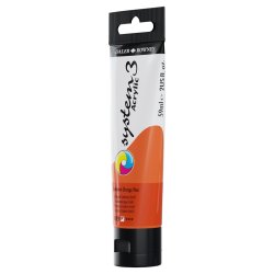 Daler Rowney System 3 Acrylic 59ml - Cadmium Orange Hue