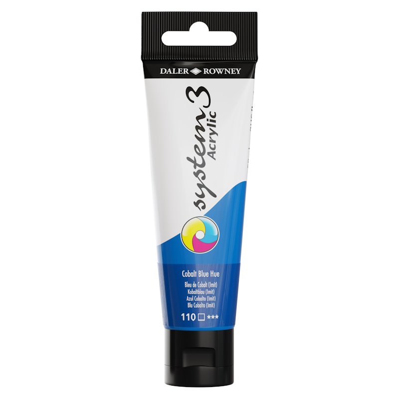 Daler Rowney System 3 Acrylic 59ml - Cobolt Blue Hue Daler Rowney System 3 Acrylic 59ml - Cobolt Blue Hue
