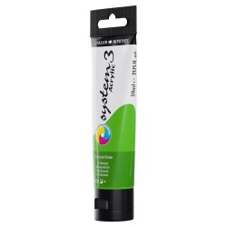 Daler Rowney System 3 Acrylic 59ml - Fluorescent Gree